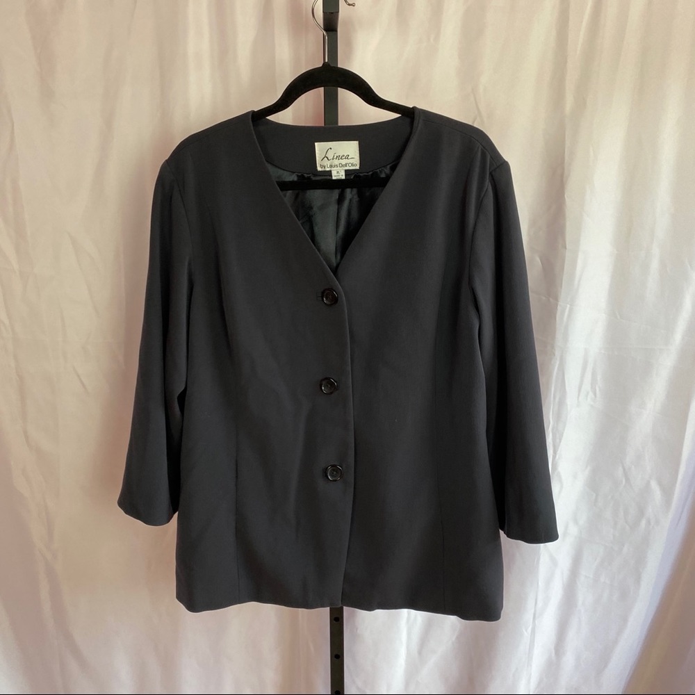 Linea by Louis Dell’Olio Fully Lined Gray Jacket, size XL